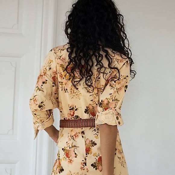 Free People Tapestry Floral Corduroy Romper - Picture 2 of 10